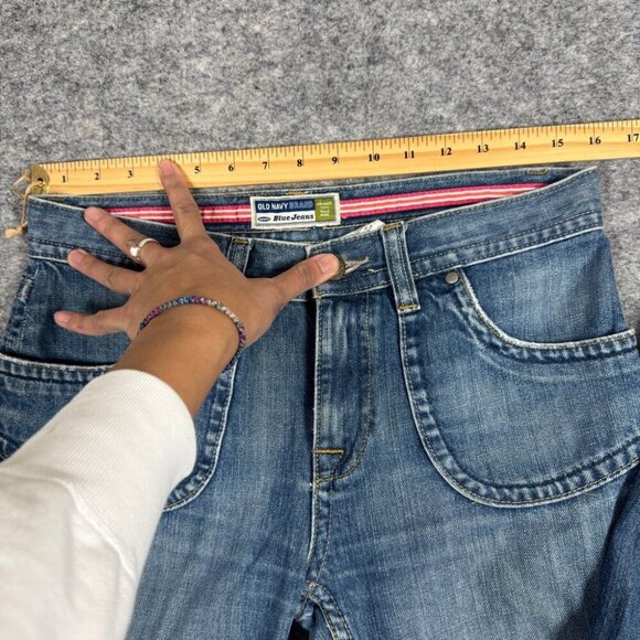 Old Navy Vintage Denim Y2K  90s 2000s Women's Blue Jeans Low Waist Size 6 - Picture 10 of 14